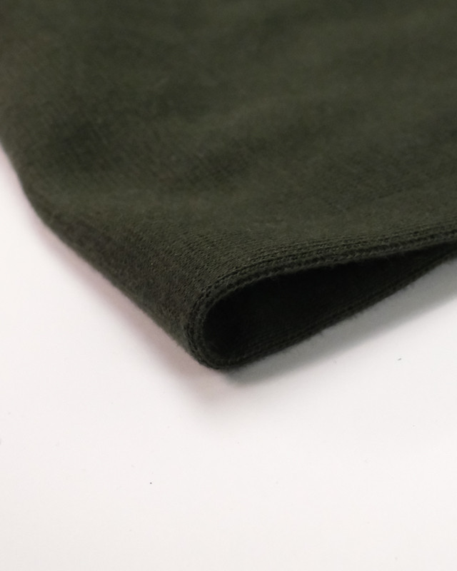 Rib Cuff Fabric Khaki - Leonore - Maison Klem